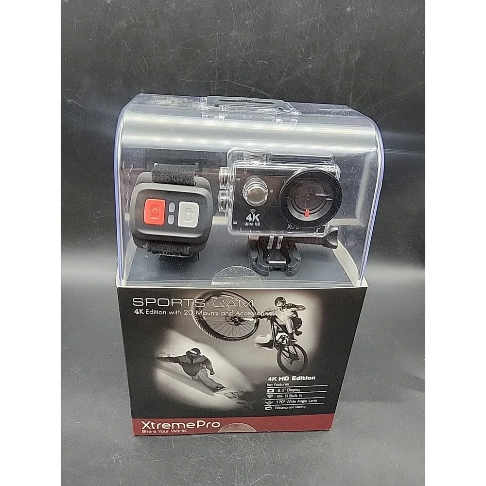 4k wifi sports action camera with accessories (4k HD Edition)
